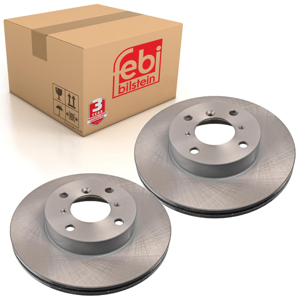 Pair of Front Brake Disc Fits Suzuki Aerio Baleno Liana Febi 26046