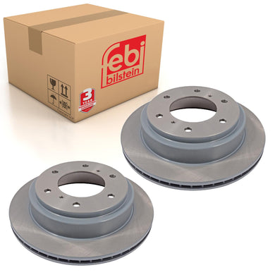 Pair of Rear Brake Disc Fits Mitsubishi Montero Pajero OE MR418067 Febi 26047