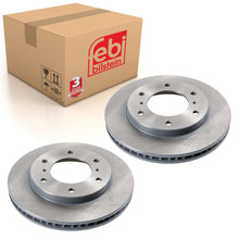Load image into Gallery viewer, Pair of Front Brake Disc Fits Mitsubishi Montero Pajero OE 4615A061 Febi 26048