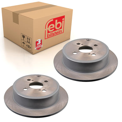 Pair of Rear Brake Disc Fits Toyota Corolla Spacio OE 4243102071 Febi 26066
