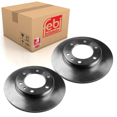Pair of Front Brake Disc Fits Toyota Land Cruiser OE 4351260100 Febi 26067
