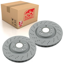 Load image into Gallery viewer, Pair of Front Brake Disc Fits Mercedes Benz C-Class Model 203 CLK 209 Febi 26107