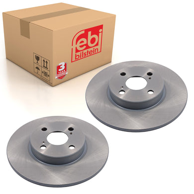 Pair of Rear Brake Disc Fits Toyota Corolla VIII OE 4243112150 Febi 26111