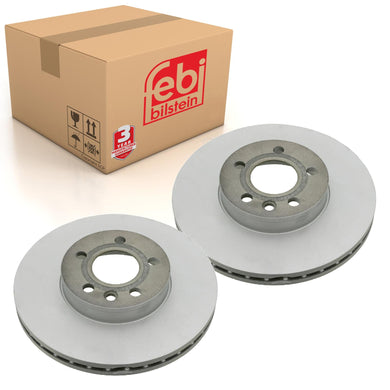 Pair of Front Brake Disc Fits Ford Volkswagen Sharan Transporter Seat Febi 26118