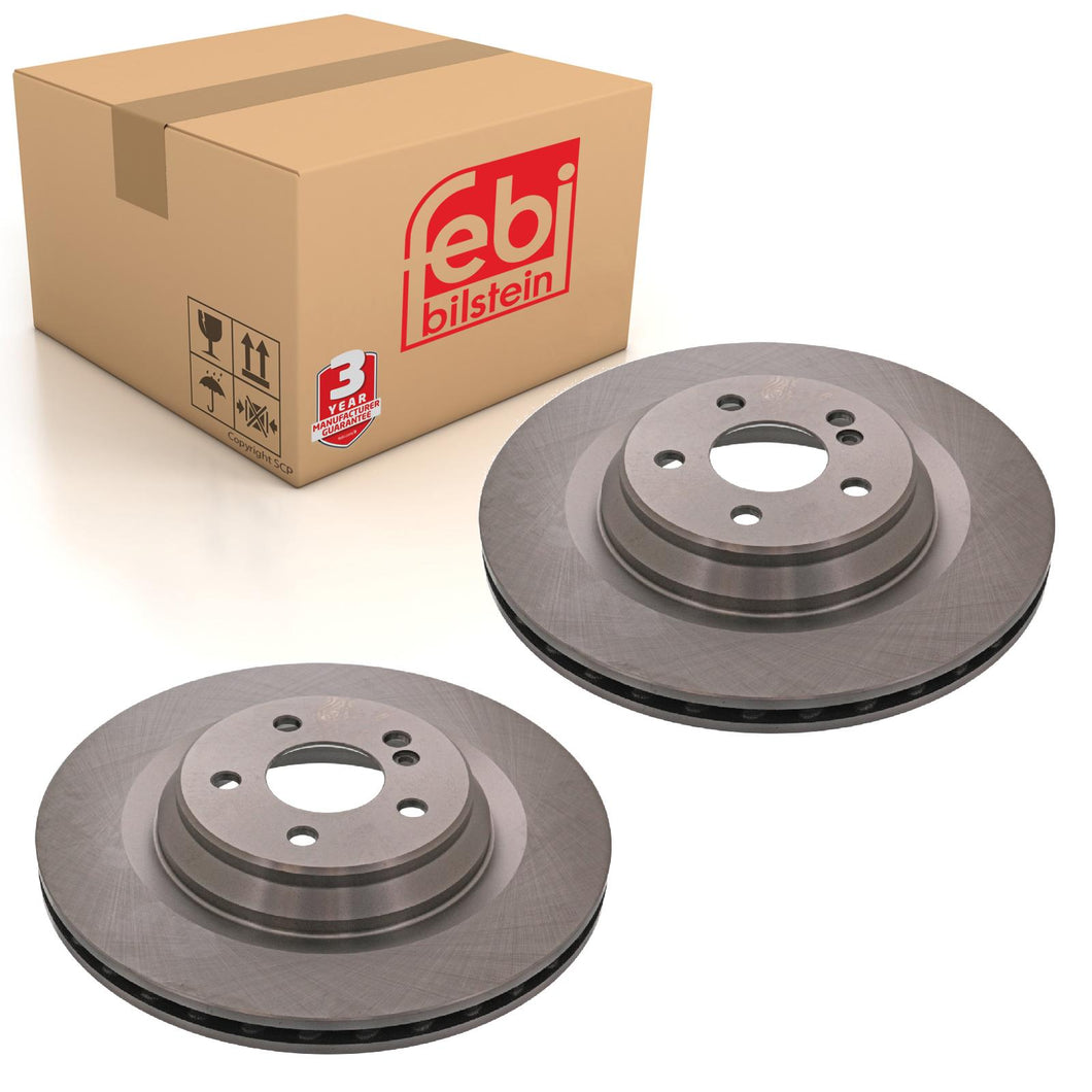 Pair of Rear Brake Disc Fits Mercedes Benz CL Model 216 SL 230 Febi 26403
