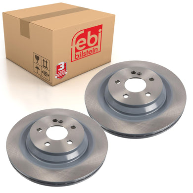 Pair of Rear Brake Disc Fits Mercedes Benz CL Model 216 S-Class 221 S Febi 26405