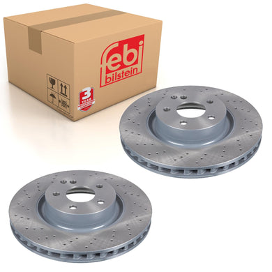 Front Brake Disc Fits Mercedes Benz CL Model 216 S-Class 221 Febi 26407