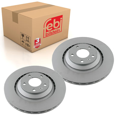Pair of Rear Brake Disc Fits Audi A6 quattro RS6 S6 4F OE 4F0615601F Febi 26654