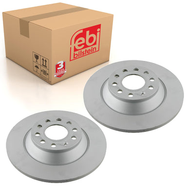 Pair of Rear Brake Disc Fits Audi A6 quattro RS6 S6 4F OE 4F0615601E Febi 26657