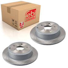 Load image into Gallery viewer, Pair of Rear Brake Disc Fits Toyota Corolla X OE 424310F010 Febi 27238