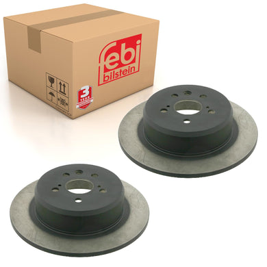 Pair of Rear Brake Disc Fits Toyota Avensis I OE 4243120430 Febi 27239