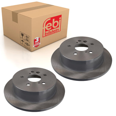 Pair of Rear Brake Disc Fits Toyota Alphard Avensis Estima Previa Tar Febi 27478