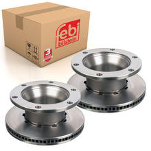 Load image into Gallery viewer, Pair of Rear Brake Disc Inc ABS Sensor Ring Fits Renault Midlum Febi 27510