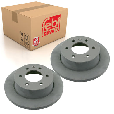 Pair of Rear Brake Disc Fits Dodge Mercedes Sprinter VW Crafter Febi 27699