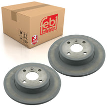 Load image into Gallery viewer, Pair of Rear Brake Disc Fits Vauxhall Astra Corsa Meriva H Combo C A Febi 28152