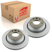 Load image into Gallery viewer, Pair of Rear Brake Disc Fits Volkswagen Touareg 4motion Transporter 7 Febi 28164