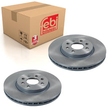 Load image into Gallery viewer, Pair of Front Brake Disc Fits Vauxhall Corsa Meriva Combo C A Febi 28167