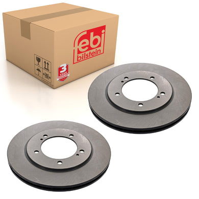 Pair of Front Brake Disc Fits Suzuki Grand Vitara OE 5521165D14000 Febi 28436