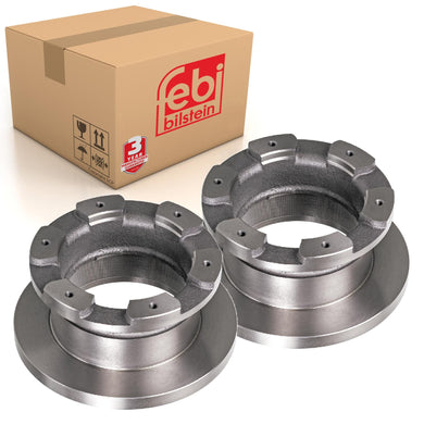 Pair of Rear Brake Disc Fits IVECO Daily OE 42471150 Febi 29161