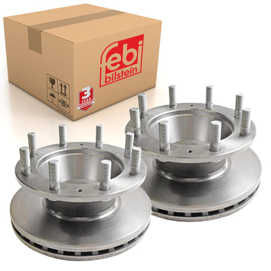Pair of Front Brake Disc Fits IVECO EuroCargoEurocargo OE 7189858 Febi 29162