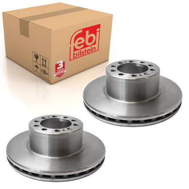 Pair of Brake Disc Fits Mercedes Benz Actros Atego 18t Axor Iran Econ Febi 29167