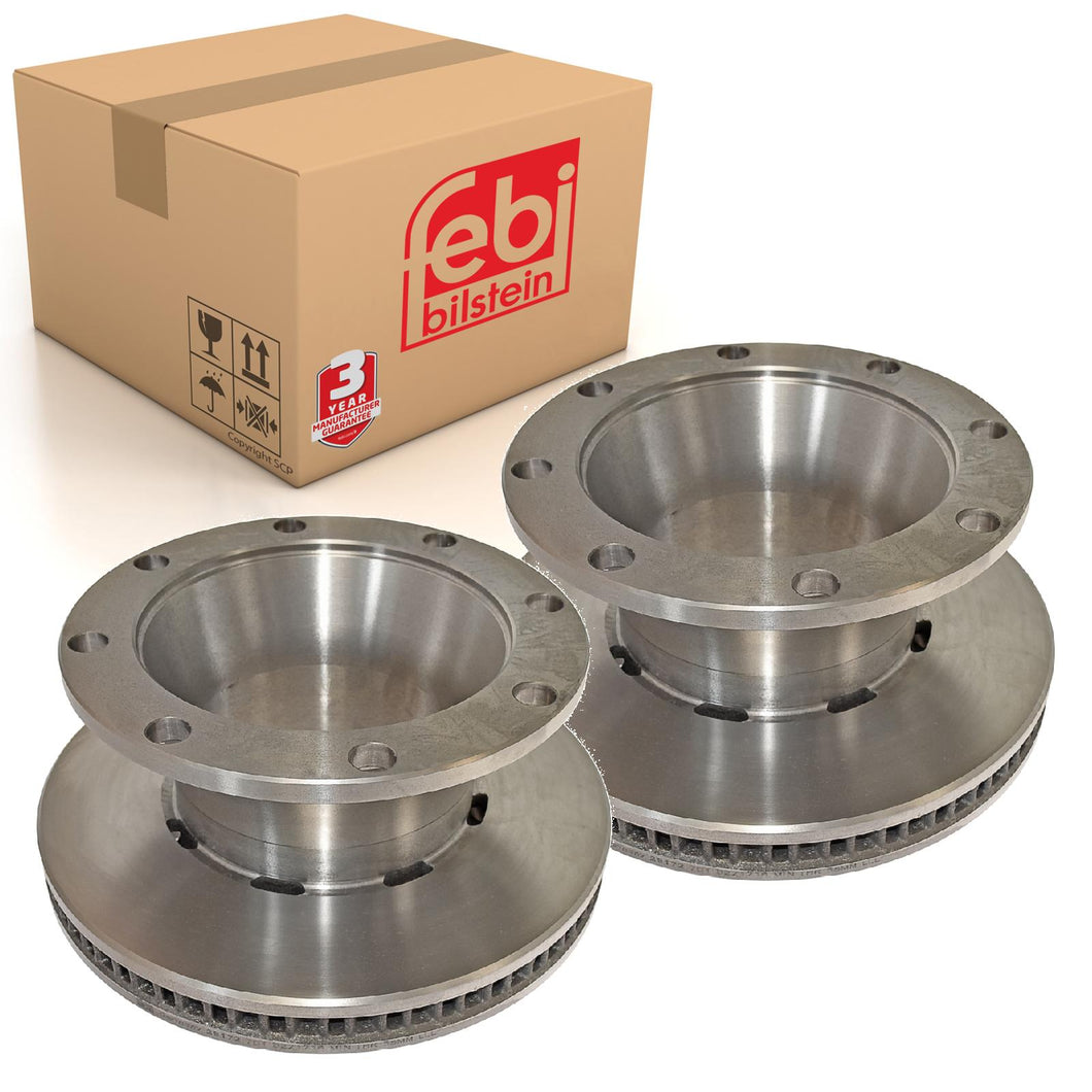 Pair of Rear Brake Disc Fits Renault MIDLUMMidlum OE 7482421131 Febi 29172