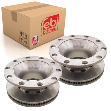 Pair of Rear Brake Disc Fits Renault MIDLUMMidlum OE 5010525364 Febi 29174