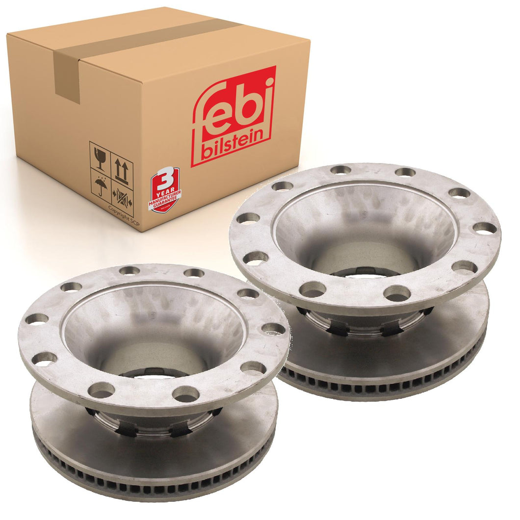 Pair of Rear Brake Disc Fits Renault MIDLUMMidlum OE 5010525364 Febi 29174