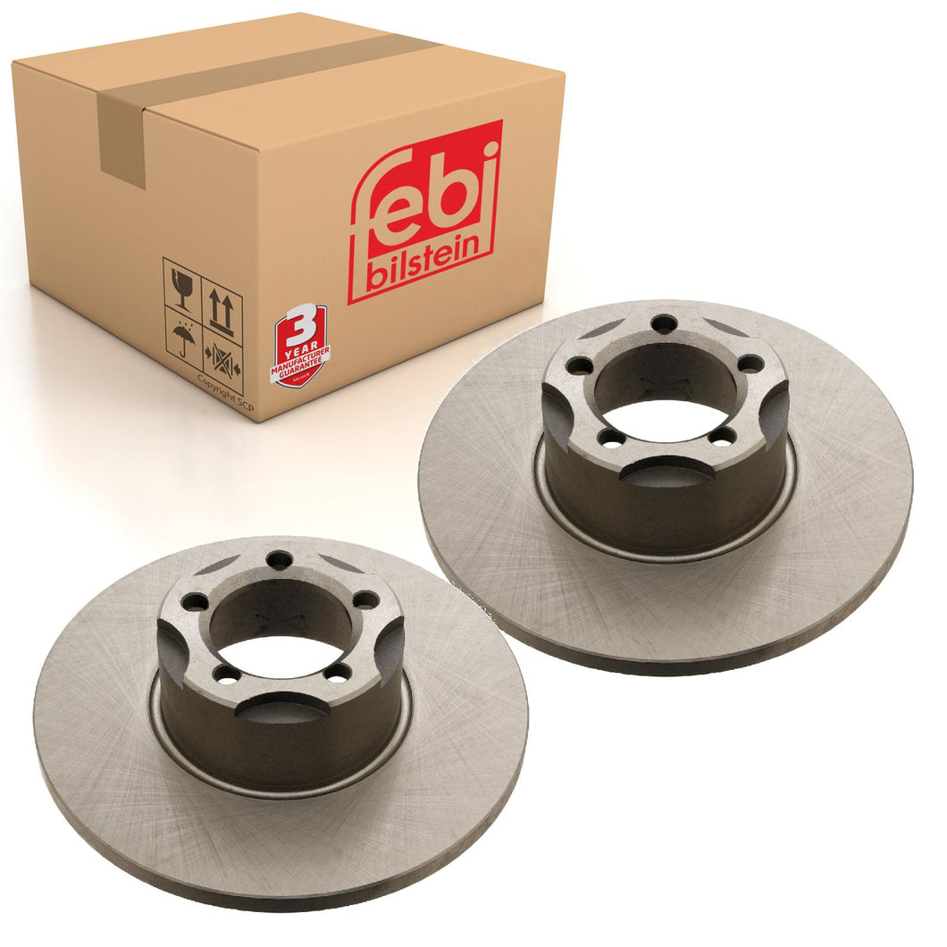 Pair of Front Brake Disc Fits Mercedes Benz Model 110 Fintail 111 Fin Febi 30197