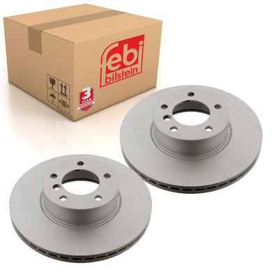Pair of Front Brake Disc Fits BMW 3 Series E90 LCI E91 E92 E93 F30 F3 Febi 30541