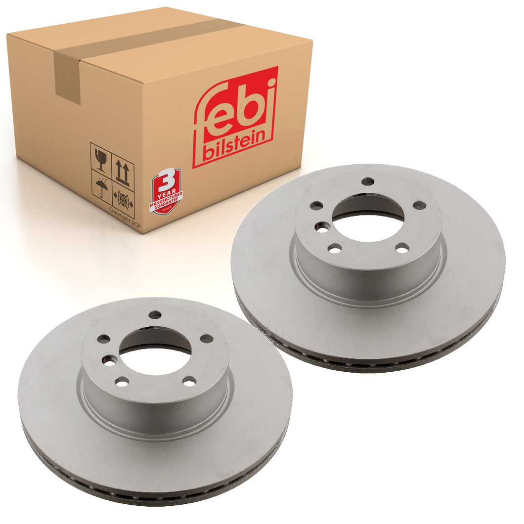 Pair of Front Brake Disc Fits BMW 3 Series E90 LCI E91 E92 E93 F30 F3 Febi 30541