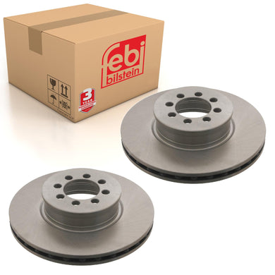 Pair of Front Brake Disc Fits Mercedes Benz Sprinter Model 905 Febi 30542