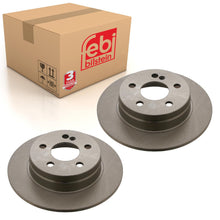 Load image into Gallery viewer, Pair of Rear Brake Disc Fits Mercedes Benz C-Class Model 204 Febi 30554