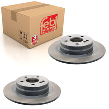 Load image into Gallery viewer, Pair of Rear Brake Disc Fits Mercedes Benz C-Class Model 204 E-Class Febi 30555