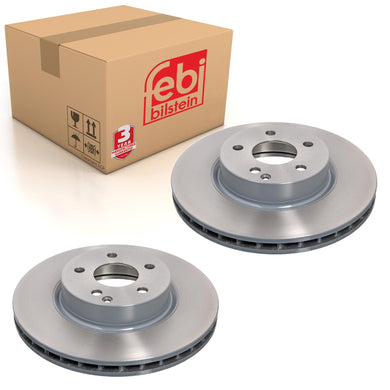 Pair of Front Brake Disc Fits Mercedes Benz CLS Model 219 E-Class 211 Febi 30598