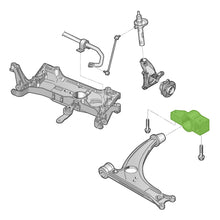 Load image into Gallery viewer, Front Lower Control Arm Bush Inc Bracket Fits Volkswagen CC 4motion P Febi 30691