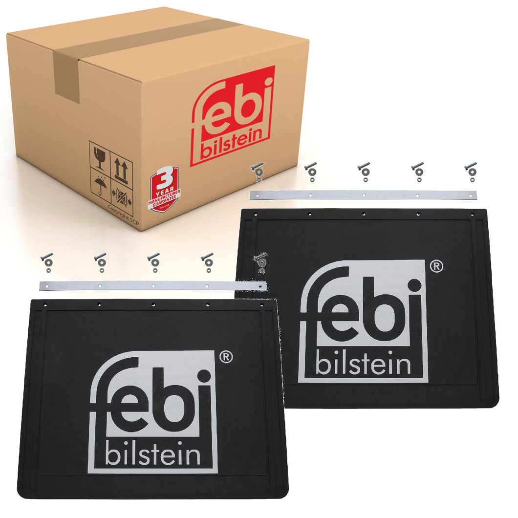 2x HGV Mud Flap 500 x 400mm Fits MAN Scania DAF EvoBus Renault Trucks Febi 30806
