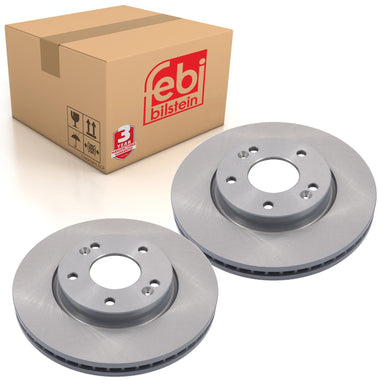 Pair of Front Brake Disc Fits KIA Ceed Proceed Venga Hyundai i30 iX20 Febi 31470