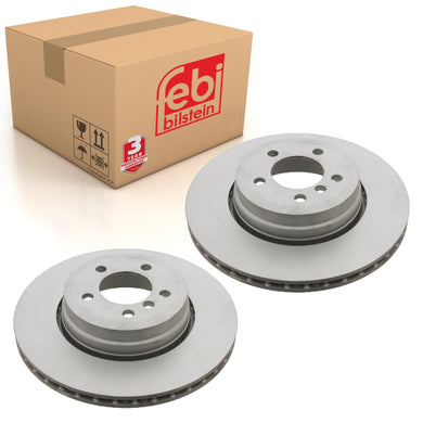 Pair of Rear Brake Disc Fits BMW 7 Series E65 E66 OE 34216765889 Febi 31723