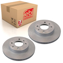 Load image into Gallery viewer, Pair of Front Brake Disc Fits Hyundai Click Getz OE 517121C000 Febi 31766