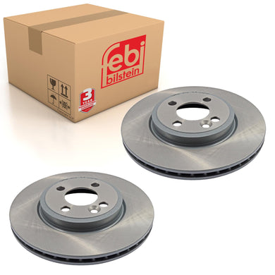 Pair of Front Brake Disc Fits Mini BMW Cooper R55 LCI R56 R57 R58 R59 Febi 32074