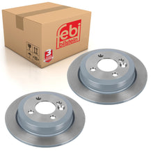 Load image into Gallery viewer, Pair of Rear Brake Disc Fits Mini BMW Cooper R50 R52 R53 R55 LCI R56 Febi 32176