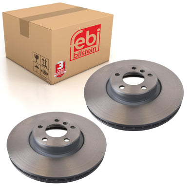Pair of Front Brake Disc Fits BMW X5 E70 LCI X6 E71 OE 34116868938 Febi 32261