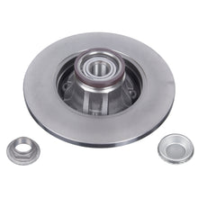 Load image into Gallery viewer, Pair of Rear Brake Disc Inc Wheel Bearing Abs Sensor Ring Axle Nut &amp; Febi 32783