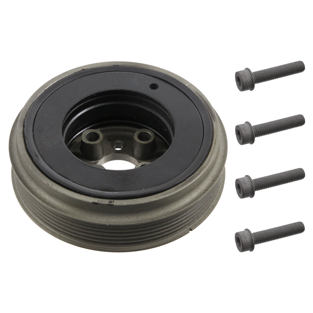 Decoupled Crankshaft Pulley Inc Bolts Fits Volkswagen Bora 4motion Go Febi 33733