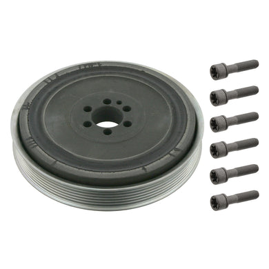 Decoupled Crankshaft Pulley Inc Bolts Fits Lancia Kappa Lybra Phedra Febi 33812