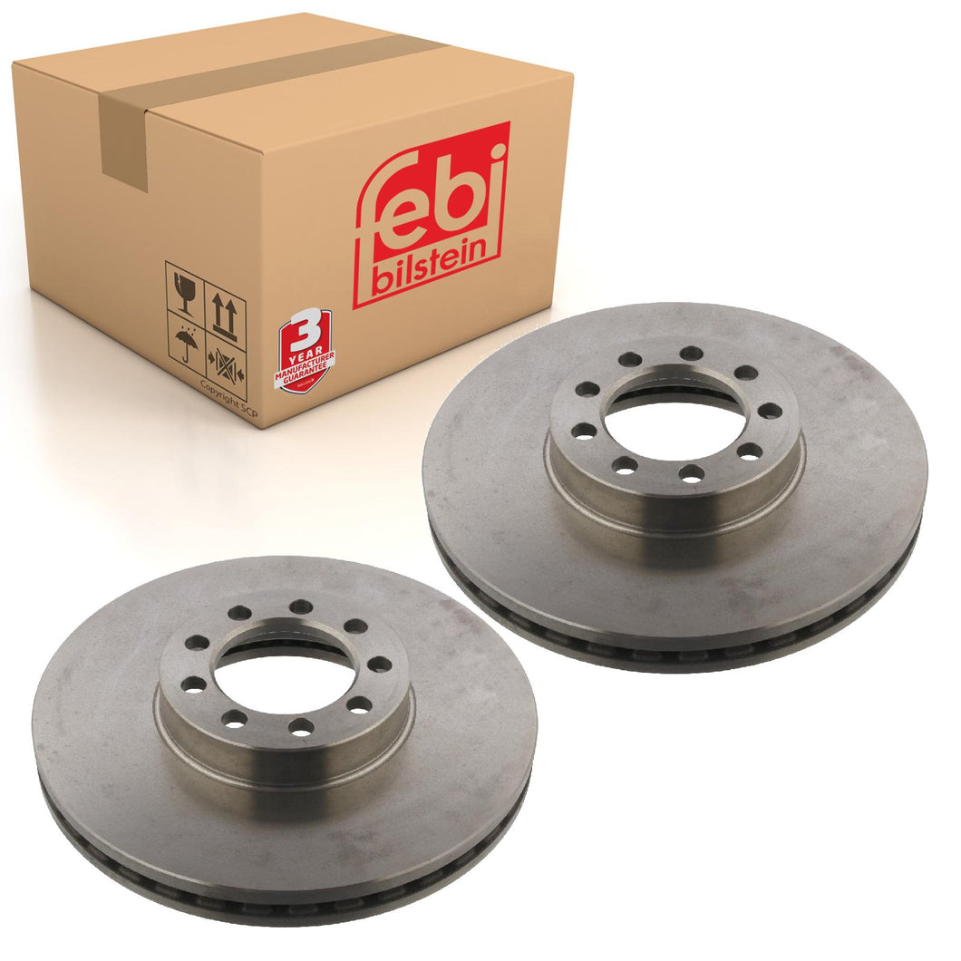 Pair of Front Brake Disc Fits IVECO bitte Abmessungen beachten/please Febi 35336