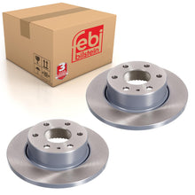 Load image into Gallery viewer, Pair of Rear Brake Disc Inc Abs Sensor Ring Fits IVECO LCV Daily bitt Febi 35341