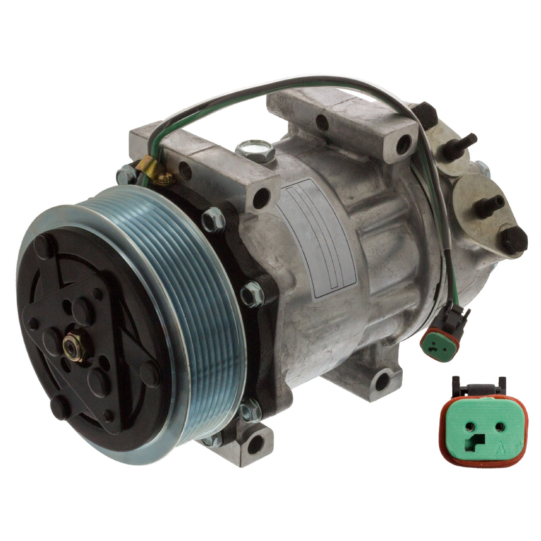 Air Conditioning Compressor Fits Scania Serie 4 Bus4-Serie P G R T Se Febi 35390