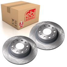 Load image into Gallery viewer, Pair of Rear Brake Disc Fits Volkswagen Beetle Bora Caddy 3 2C 4motio Febi 36128